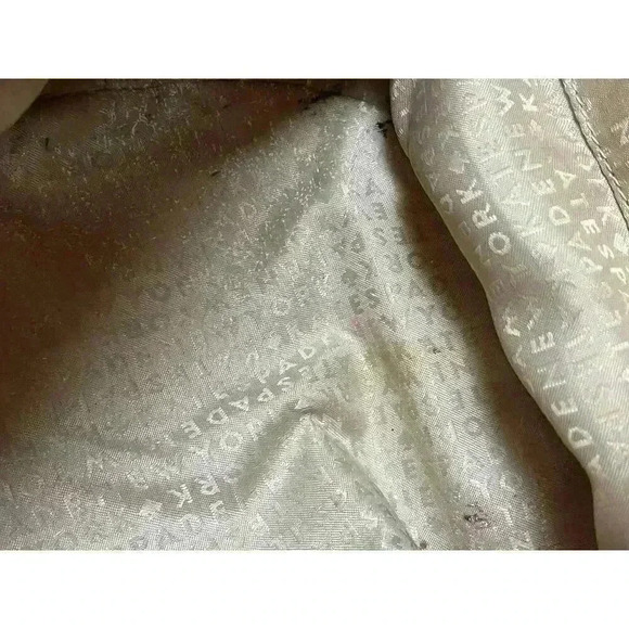 Kate Spade Woven Shoulder Bag Gold Tone Chain Satchel Black 10X16 Large - Picture 8 of 16